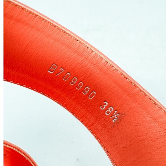 Alexander McQueen Double Buckle Slide Mule Sandals Apricot size 38.5 US8.5 - Picture 13 of 15